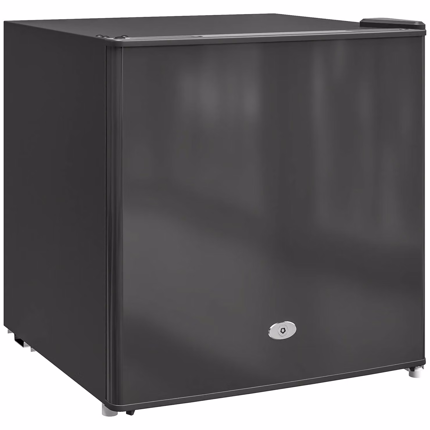 HOMCOM 35L Black Tabletop Upright Freezer with Removable Wire Shelf and Lockable Door – 2