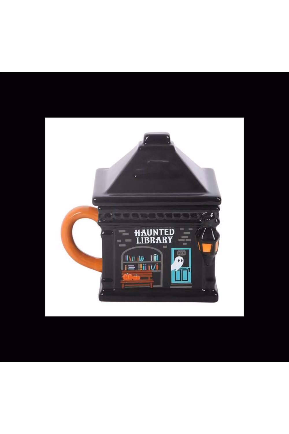 KDMD Haunted Library Ceramic Lidded Mug, 320ml, Black – 2