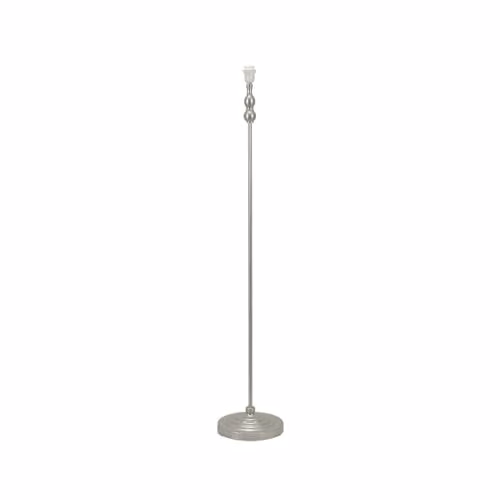 ValueLights Maggie Modern Metal Candlestick Slim Floor Lamp Base in Silver/Chrome, H 131 cm x W 24 cm x D 24 cm