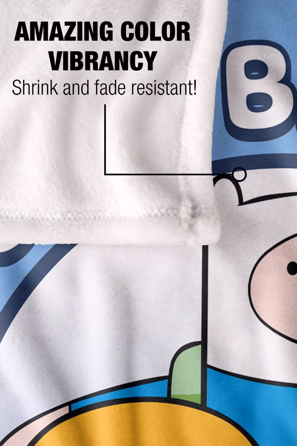 Cartoon Network Adventure Time Extra Large Silky Touch Super Soft Fluffy Polyester Throw Blanket in Multicolour – 3