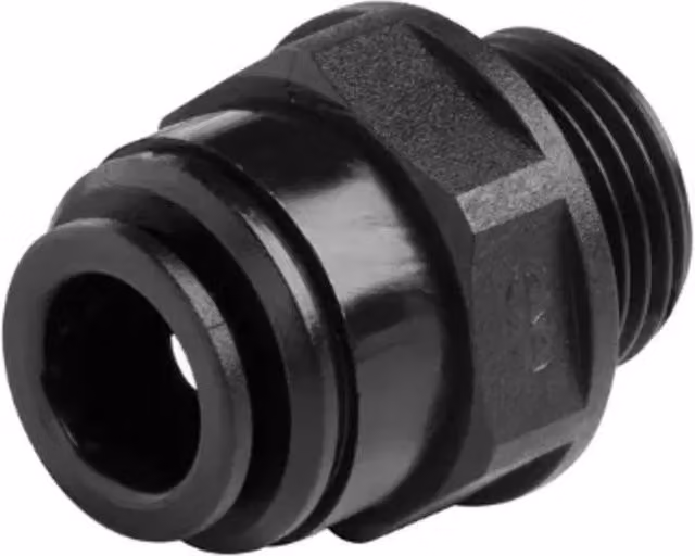 John Guest 15mm x 3/4 inch BSP Male Connector PM011516E in Black – 1