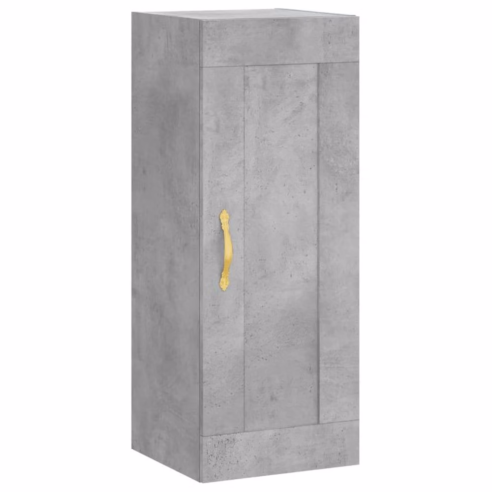 Berkfield Home Wall Mounted Cabinet in Concrete Grey, W/D/H: 34.5 x 34 x 90 cm – 2