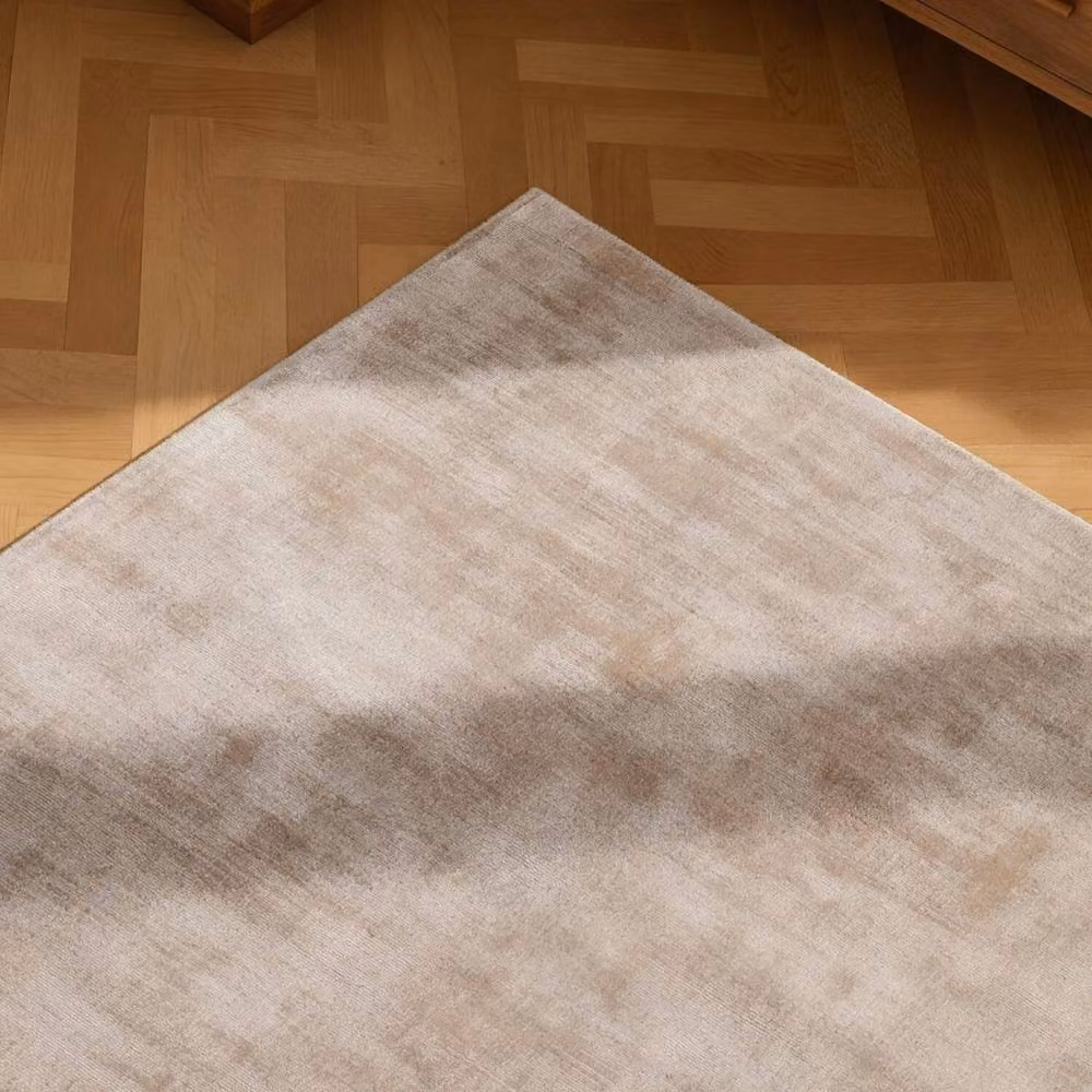 Vikosa Jane Beige Viscose Soft Plain Rug, W/D: 120 x 180 cm – 2