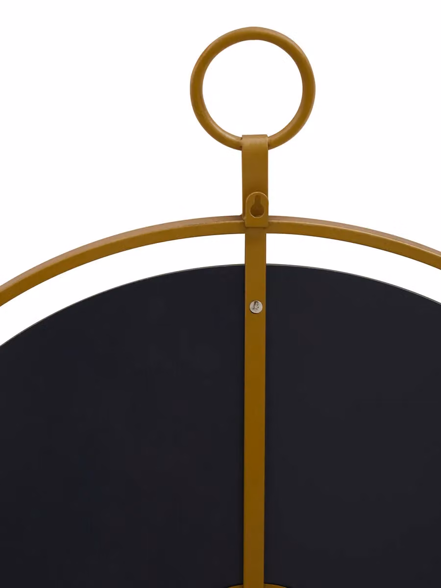 Orsina Minimalist Round Wall Mirror with Ring in Gold, W/D/H: 70 x 70 x 1 cm – 2