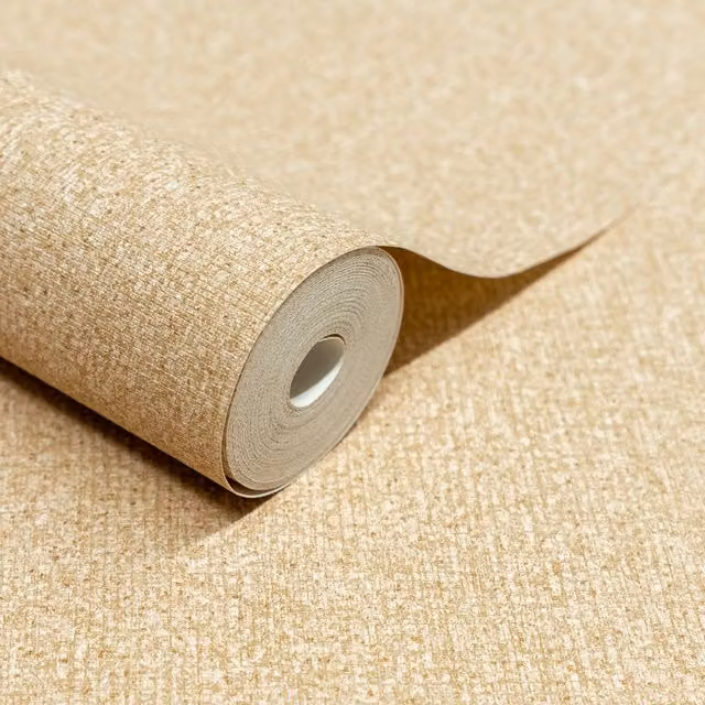 Grandeco Boutique Monroy Semi Plain Embossed Wallpaper in Beige