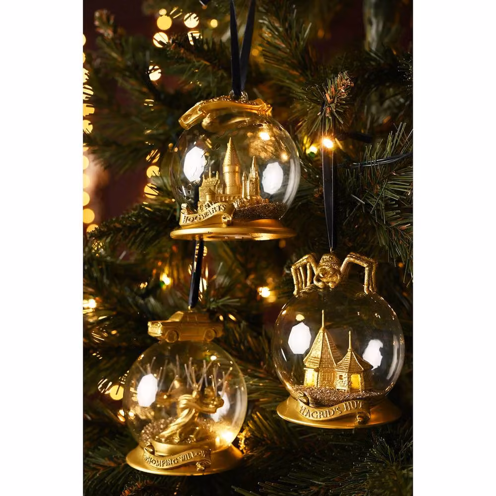 Widdop and Co Warner Bros Harry Potter Alumni LED Collectable Glass Bauble - Whomping Willow in Gold – 4