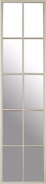 Orsina Descartes Silver Geometric Rectangular Portrait Wall Mirror – 1