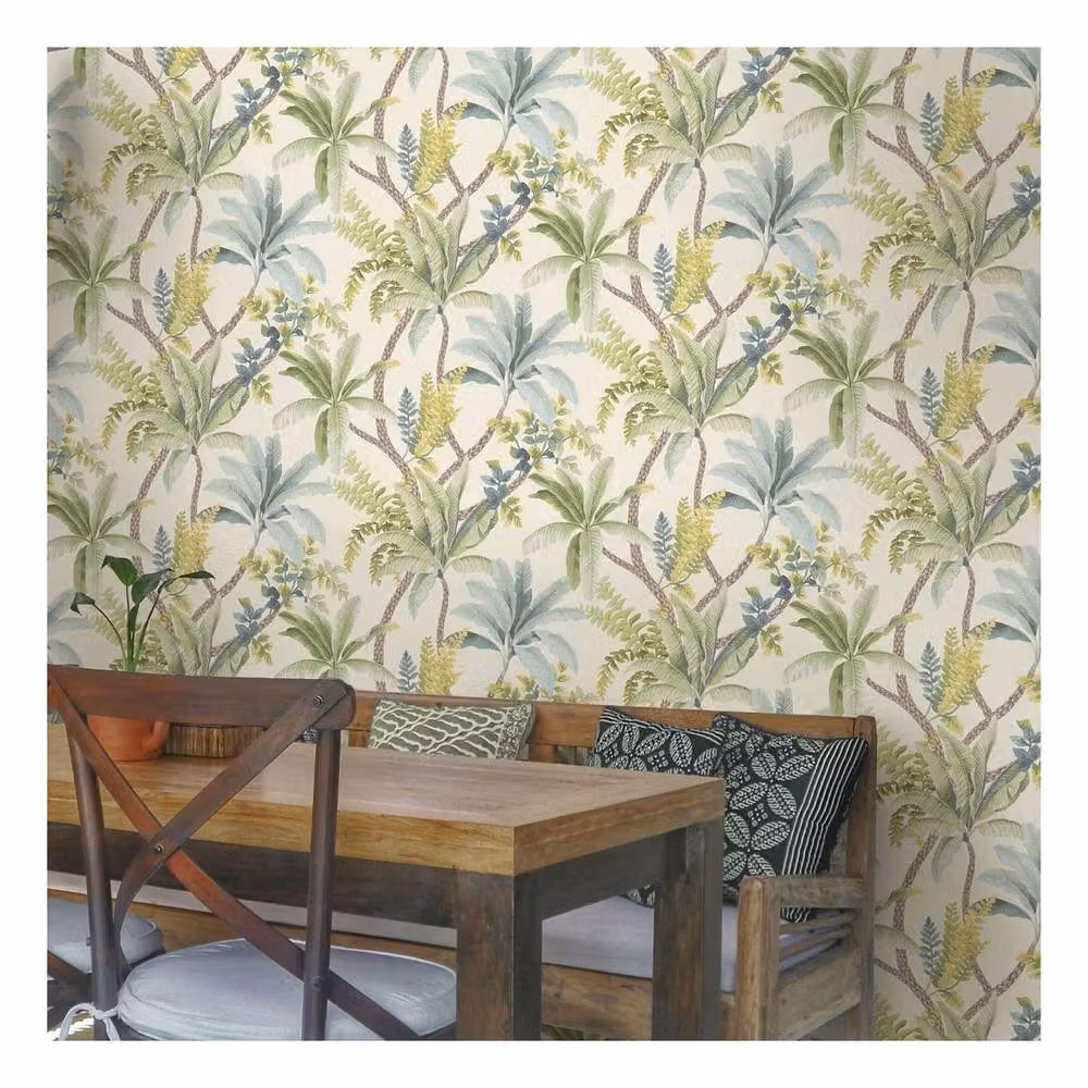 Holden Décor Eastern Horizons Trailing Palm Botanical Floral Wallpaper in Green – 2