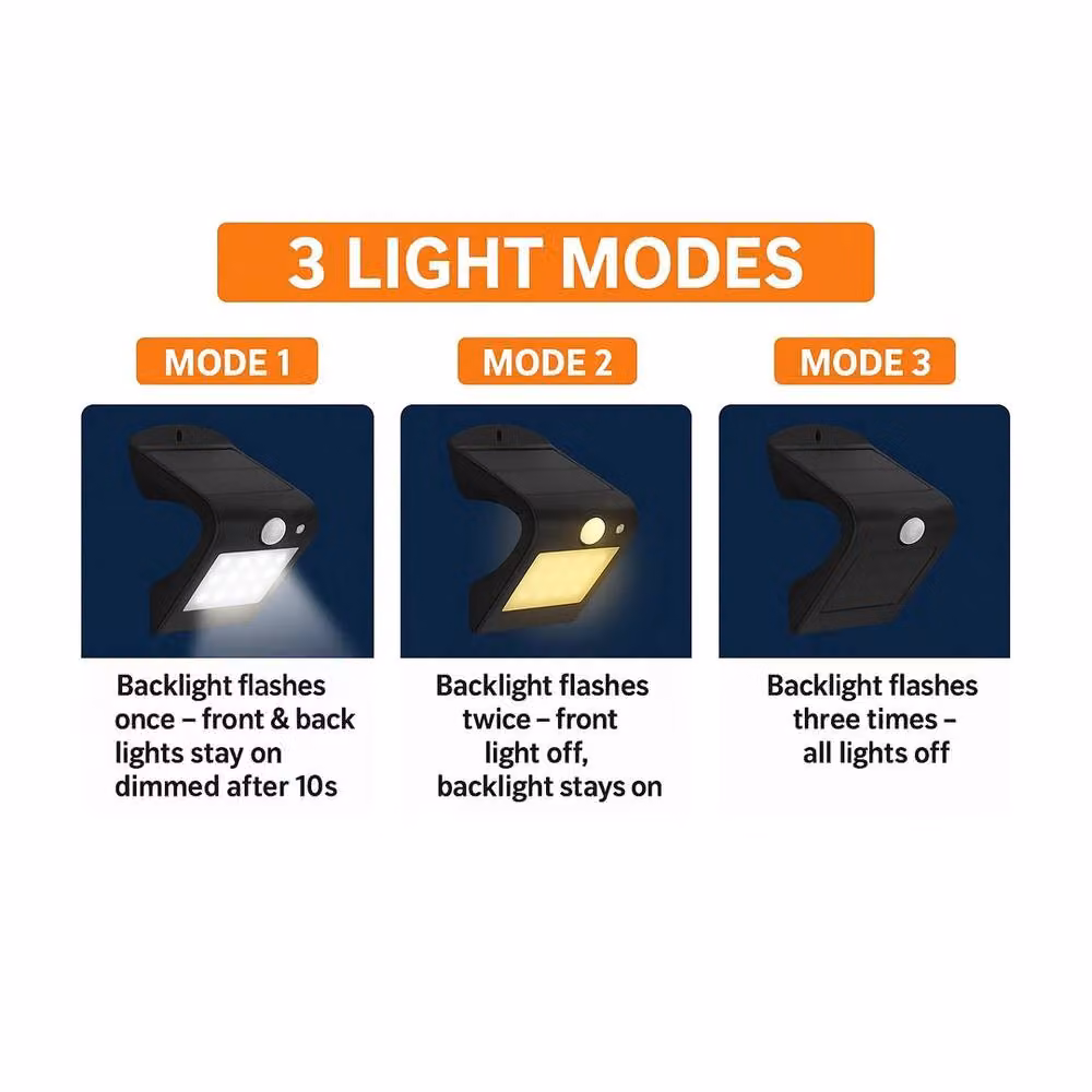 SPETLEK Solar LED Flood Light with PIR Motion and Dusk Sensor, Black – 3