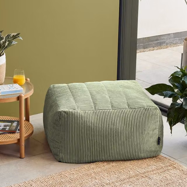 icon Noa Slab Hybrid Chair in Sage Green Jumbo Cord