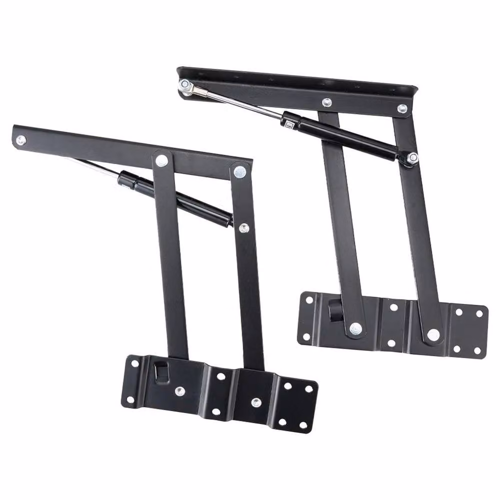 FLAVORA Heavy Duty Steel Hydraulic Hinges in Black, 2 Pack, W: 520 mm, H: 10000 mm – 2