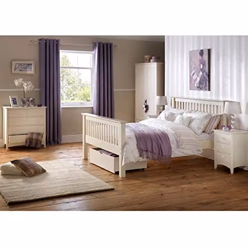 Julian Bowen Cameo 5 Drawer Chest in White – 2