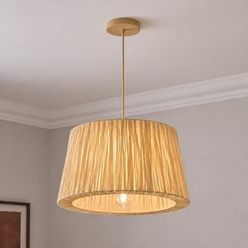 CGC Lighting Tove Lampion Straw Paper Lampshade in Beige