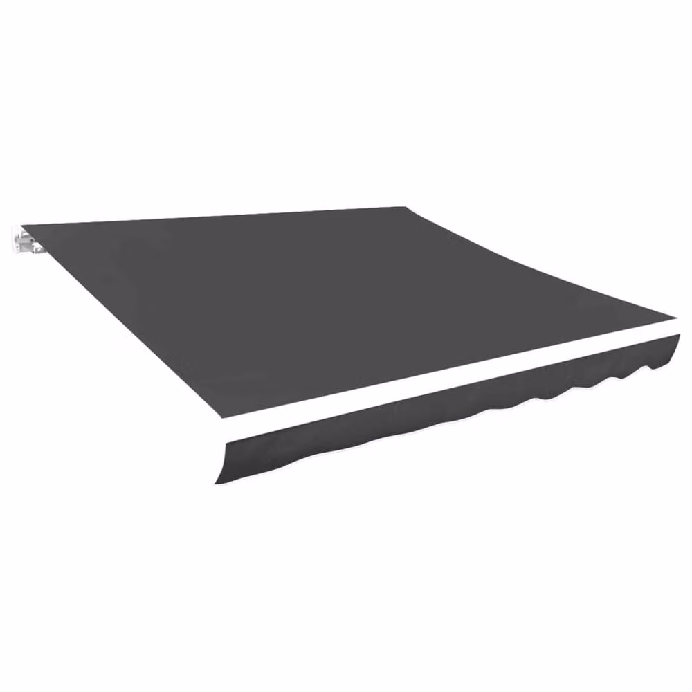 Berkfield Home Anthracite and Black Polyester Awning Sunshade Canvas, W: 300 cm, D: 250 cm – 2