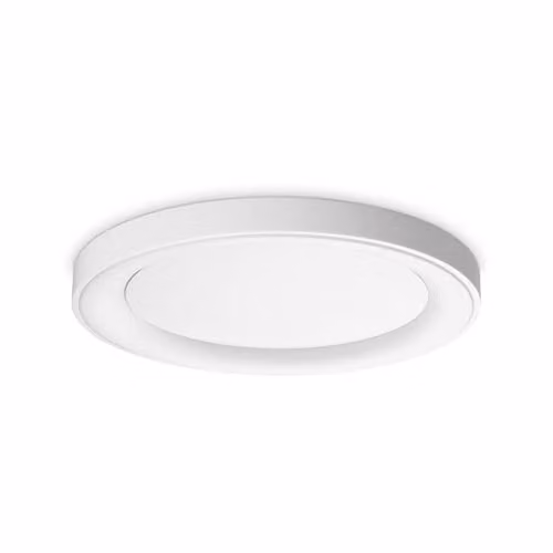 Ideal Lux Planet White Integrated LED Semi Flush Ceiling Light, 3000Lm, 3000K Warm White
