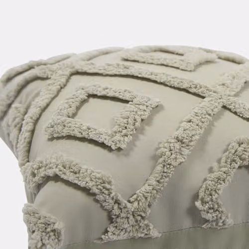 OHS 4 Pack of Super Soft Tufted Arch Design Decorative Throw Pillows with Removable Covers, Green, W/D/H: 45 x 45 x 45 cm – 4