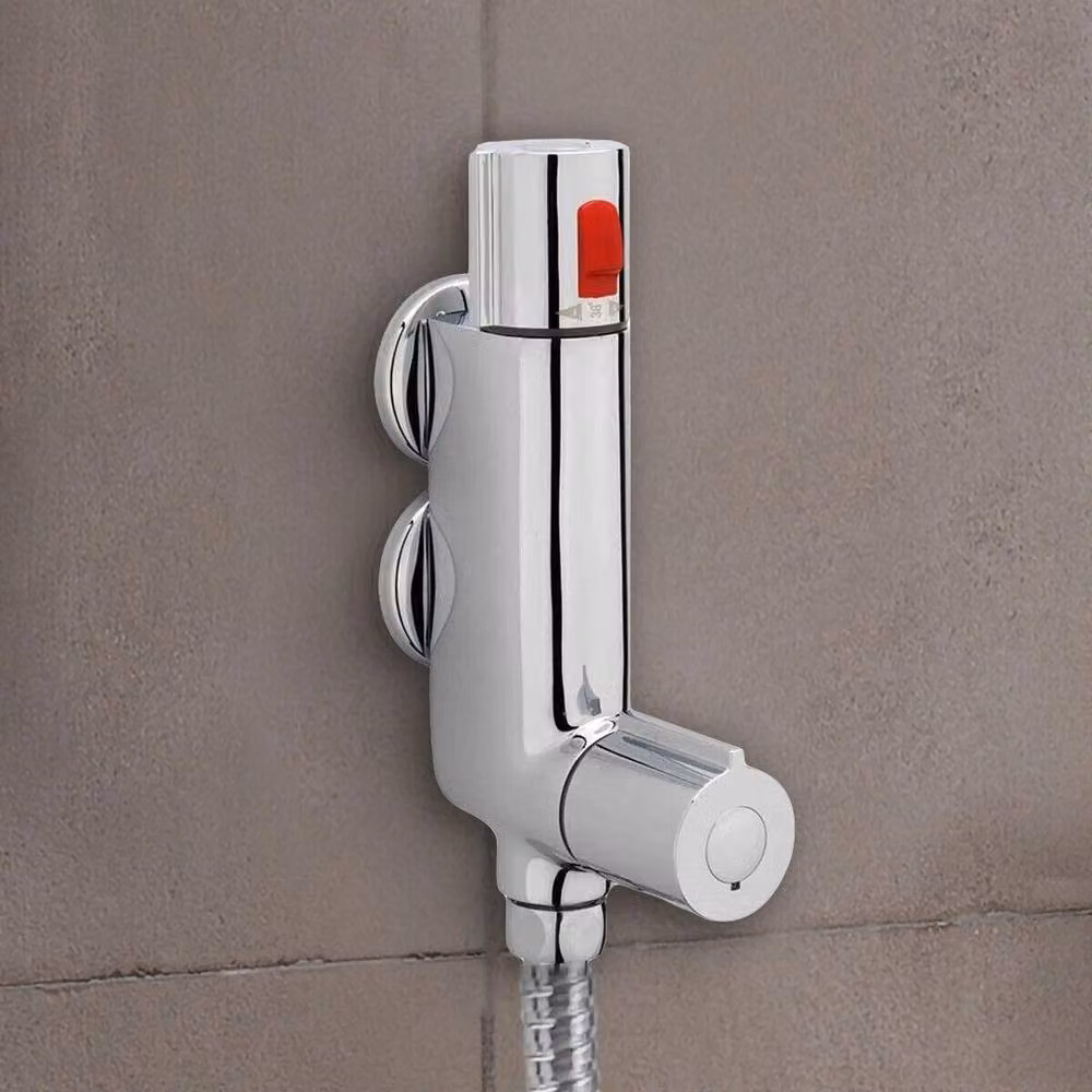 Kelvenix V100 Vertical Thermostatic Caravan Shower Mixer in Silver Chrome – 2