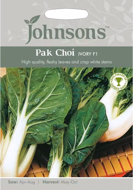 Johnsons Ivory F1 Pak Choi Vegetable Seeds