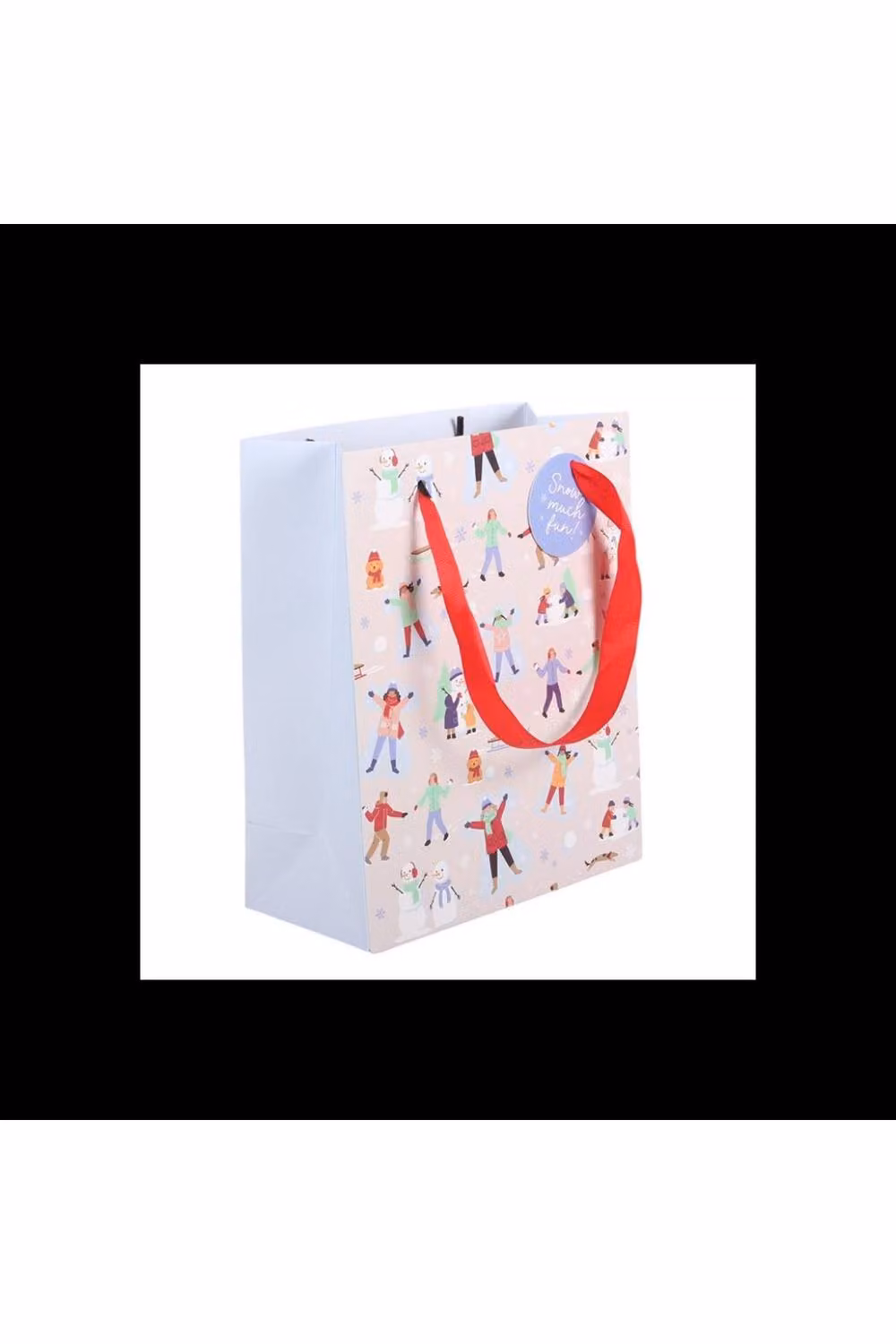 KDMD Snow Much Fun Print Paper Gift Bag in Multicolour for Christmas and Winter Festive Occasions – 2