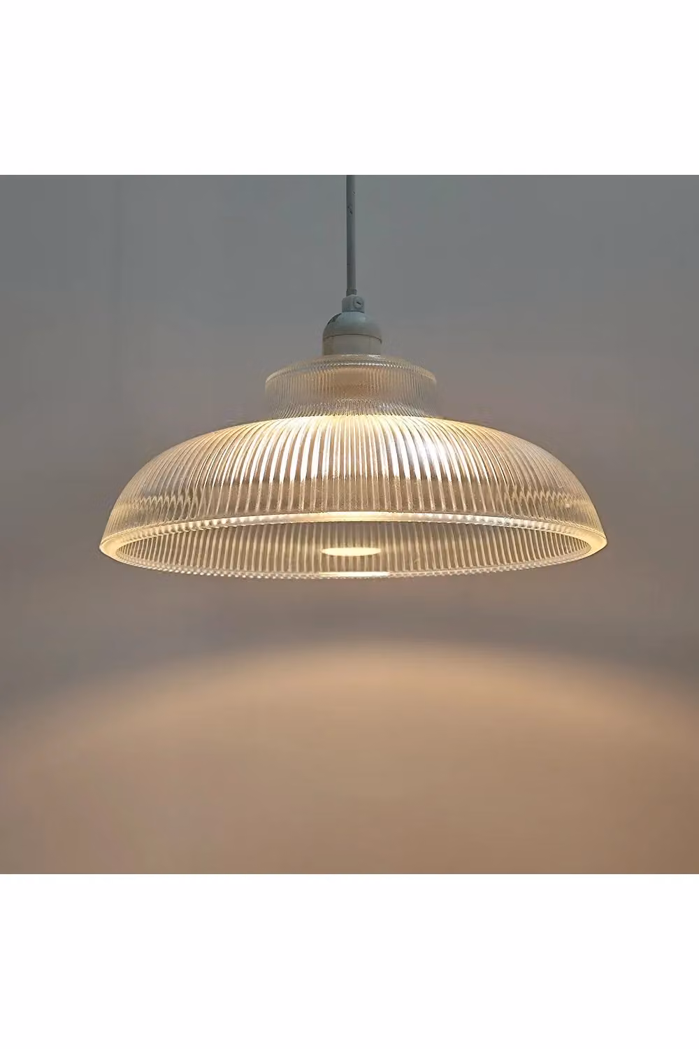 CGC Lighting Jacinta Modern Transparent Glass Dome Lampshade with Reducer Ring W/D/H: 30 x 30 x 12 cm – 5