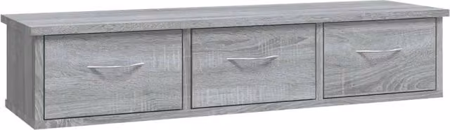 Berkfield Home Grey Sonoma Wall Cabinet W: 88 cm, D: 26 cm, H: 18.5 cm – 1