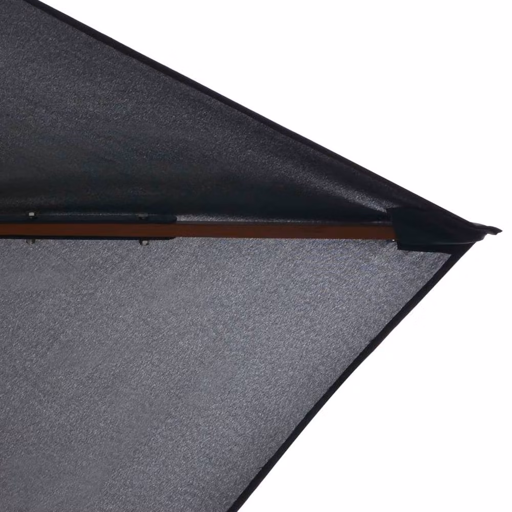 Berkfield Home Outdoor Parasol with Wooden Pole, Anthracite Black, W: 300 cm, D: 200 cm – 2
