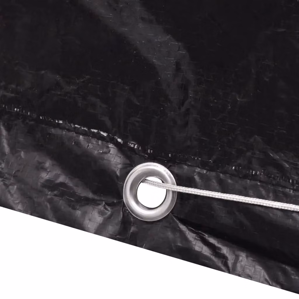 Berkfield Home Water Repellent Poly Rattan Garden Furniture Covers for 8 People, 2 Pack, Black, W: 229 cm, D: 113 cm – 4