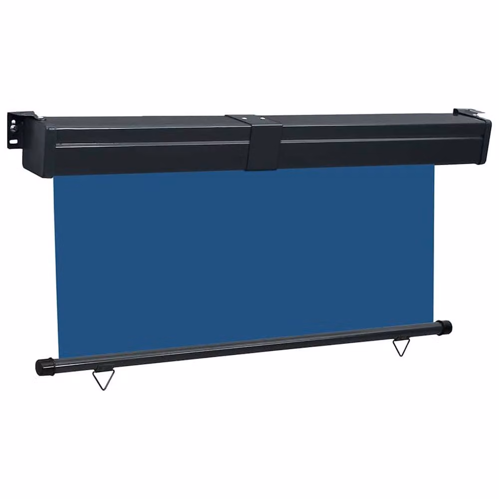 Berkfield Home Blue Balcony Side Awning with Manual Pull, W: 165 cm, H: 250 cm – 2