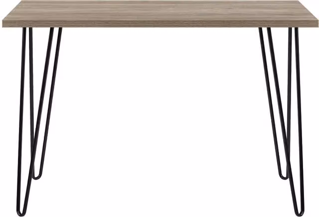 Dorel Home Owen Retro Mid-Century Writing Desk in Rustic Oak