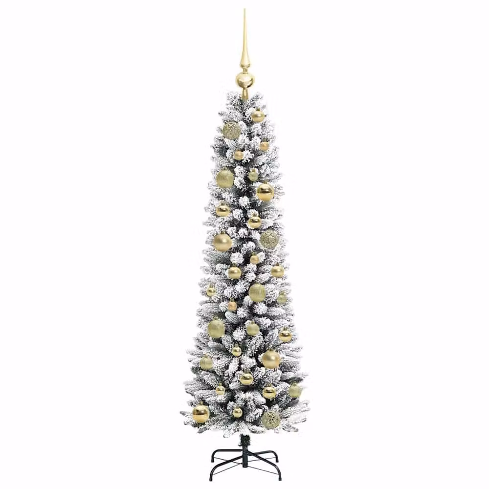 Berkfield Home Artificial Christmas Tree with 150 LEDs in Green, White and Black, Height: 120 cm – 3