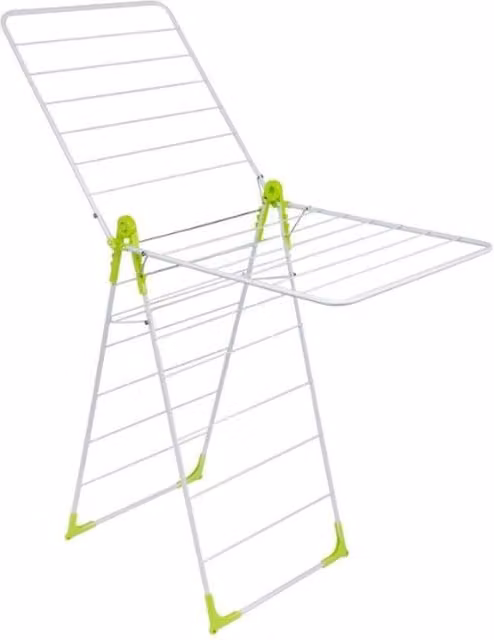 Orwell Super X Wing Clothes Airer in White and Multicolour Coated Steel
