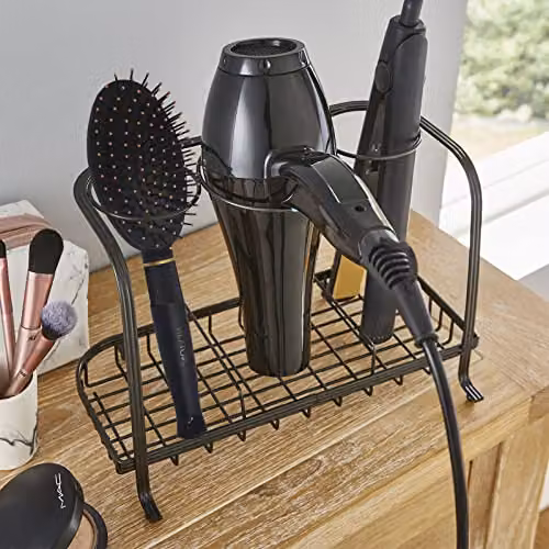 House of Home Freestanding Metal Hair Dryer and Straighteners Holder in Anthracite – 3