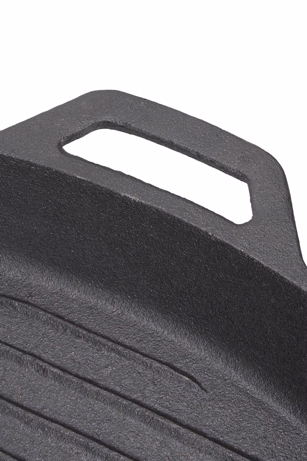 Garden Sanctuary Rectangular Uncoated Cast Iron Grill Pan in Black – 6