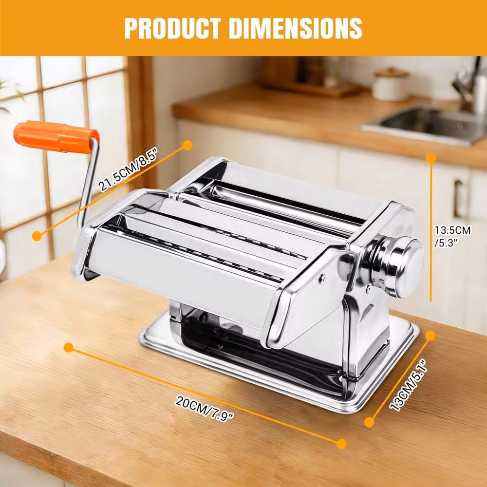 Kelvenix Stainless Steel Pasta Machine in Silver – 2