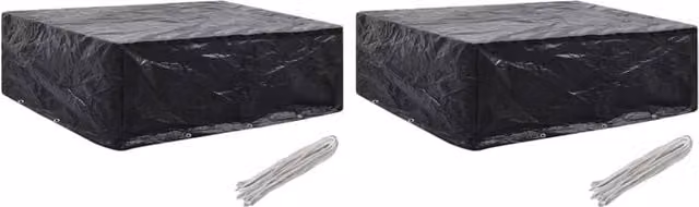 Berkfield Home Garden Furniture Covers, 2 Pack, Black, W/D/H: 250 x 210 x 90 cm – 1