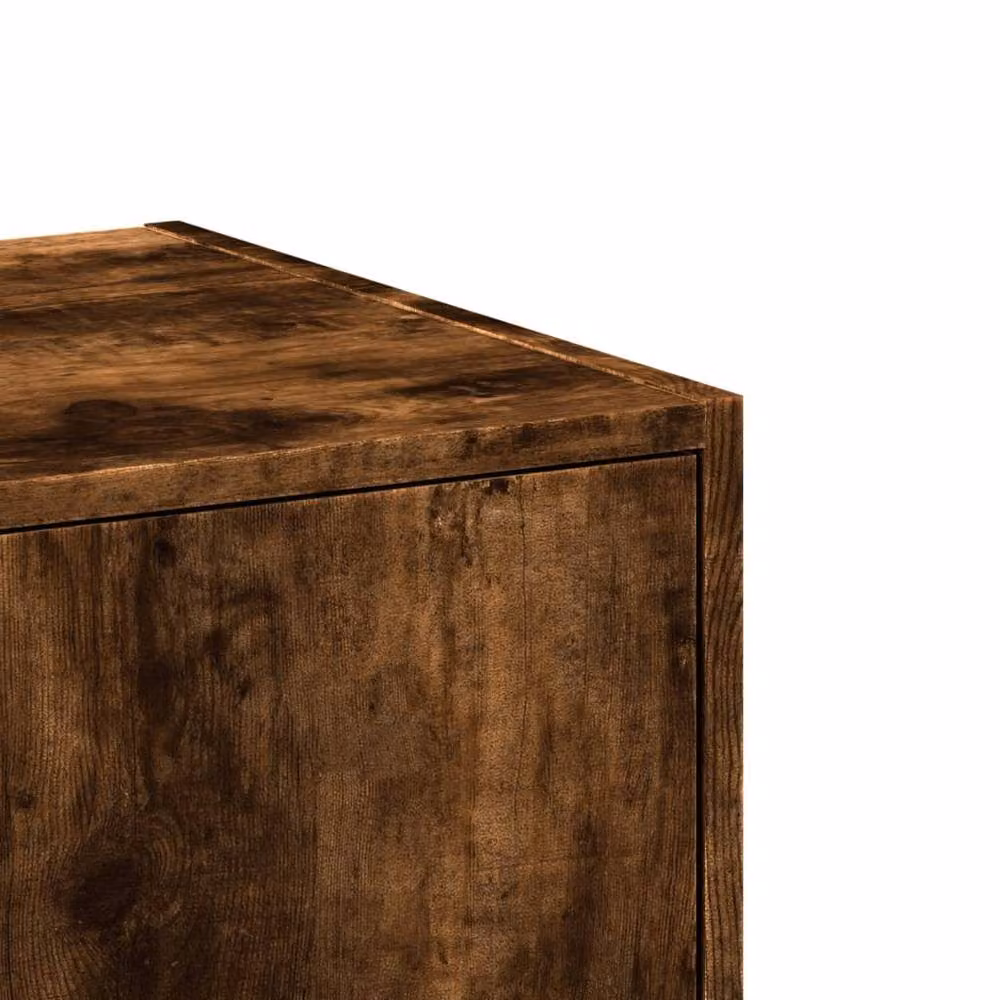 Berkfield Home Apothecary Cabinet in Smoked Oak Brown, W/D/H: 30 x 30 x 118 cm – 3