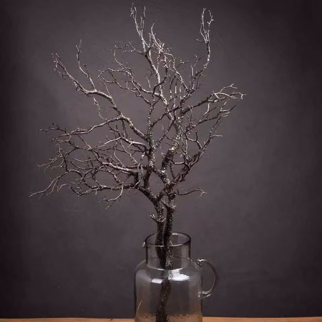 Lemon Pavilion Furniture and Decor Large Artificial Branch Spray in Brown, W/D/H: 45 x 45 x 93 cm – 1