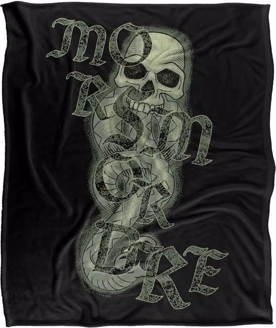 Warner Bros. Harry Potter Gothic Morsmordre Super Soft Fleece Throw Blanket, Multicolour – 6