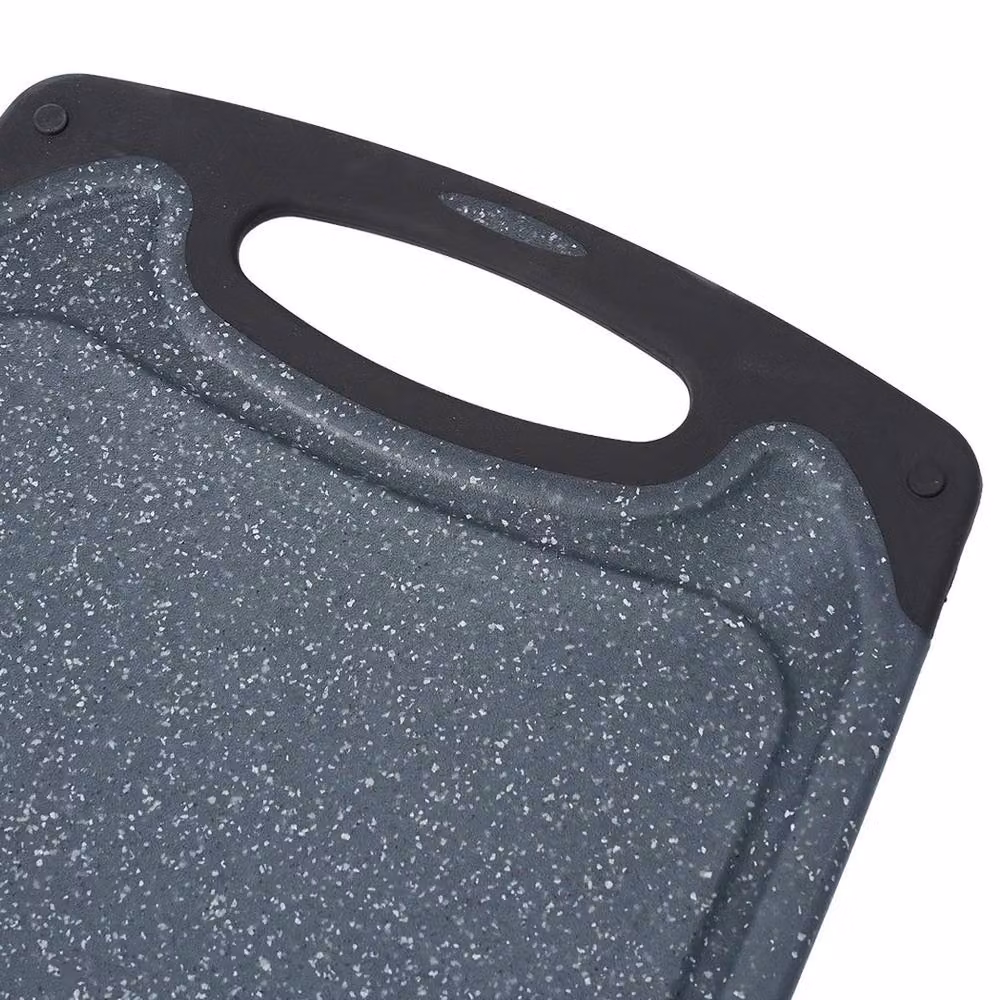 Havendro 3-Piece Non-Slip Grey Plastic Chopping Board Set with Handles – 5