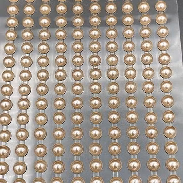 Syntego 200 Champagne Round Pearls in Beige and Yellow