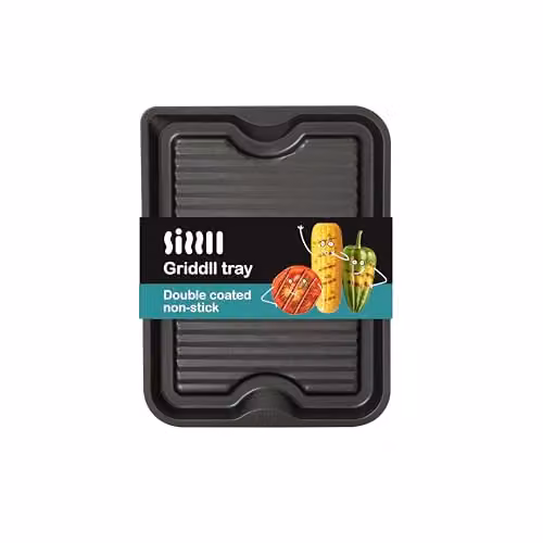 Wham SIZZLL Non-Stick Rectangular Baking Sheet, Grey, 39 cm – 8