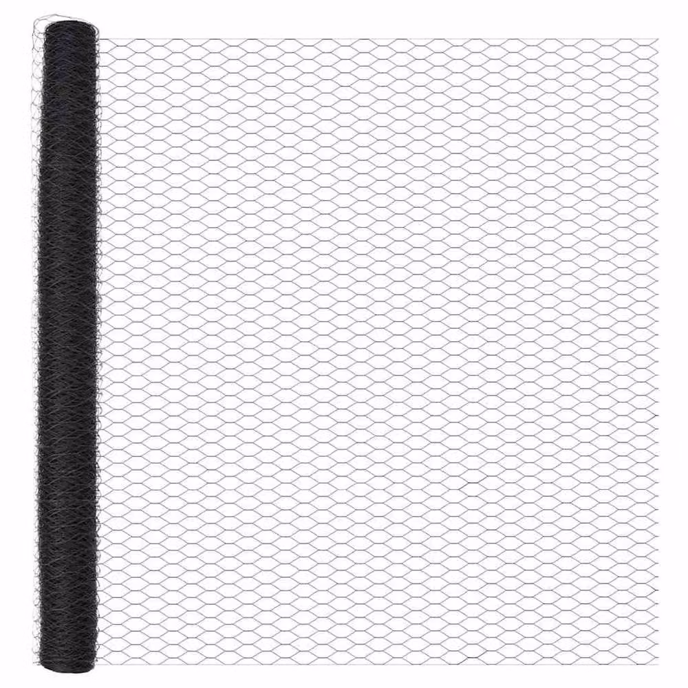 Berkfield Home Grey Steel Hexagon Fence, H: 160 cm x L: 50 m – 3
