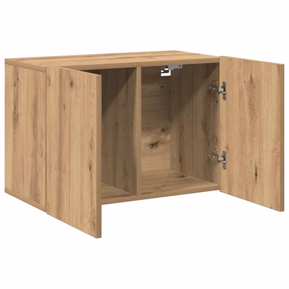 Berkfield Home Wall-mounted Artisan Oak TV Cabinet in Brown, W/D/H: 60 x 30 x 41 cm – 3