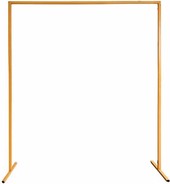 Neel Blue Gold Metal Square Arch Backdrop Stand for Party and Wedding Decorations W/H: 200 x 200 cm