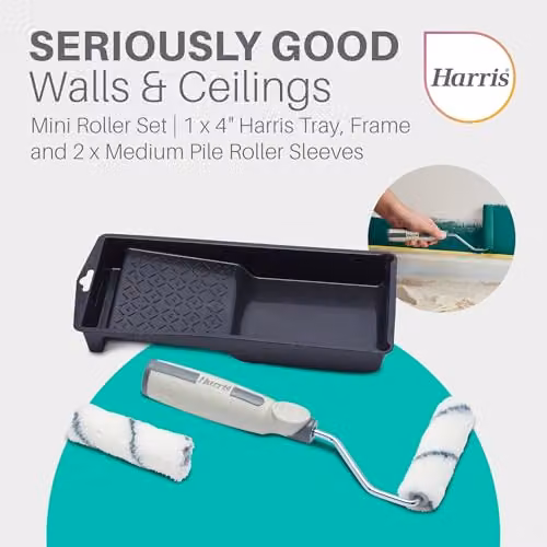 Harris Seriously Good Medium Pile Roller Set in White – 5