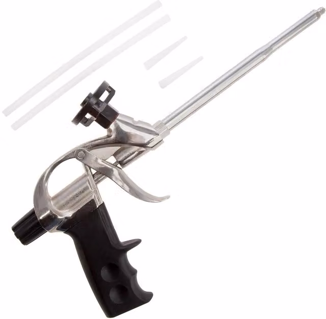 XTrade Expanding Foam Gun in Silver and Black