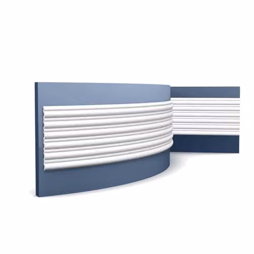 Orac Decor WX211F Modern 3D Wall Panel, White Purotouch, W/H/D: 200 x 25.5 x 1.7 cm – 1