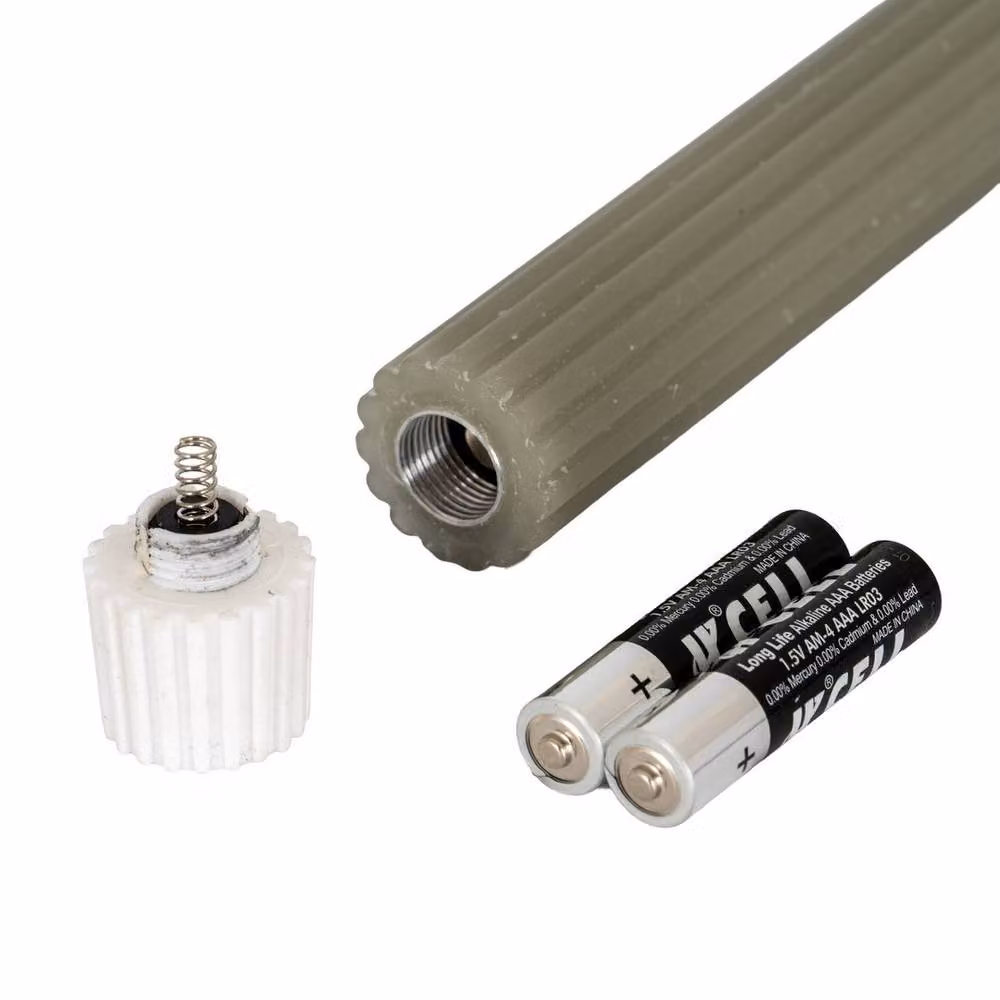 Lemon Pavilion Furniture and Decor Natural Glow Ribbed Taper Candles in Sage Green, H 24 cm x W 2 cm x D 2 cm – 2