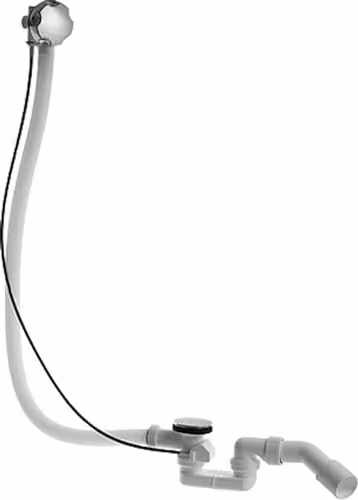 Duravit D-Code Central Bath Drain in Chrome