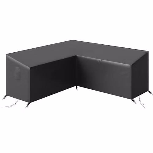 Outsunny Waterproof V-Shaped Garden Furniture Cover for Corner Sofas, Black, W/D/H: 216 x 216 x 78 cm – 1